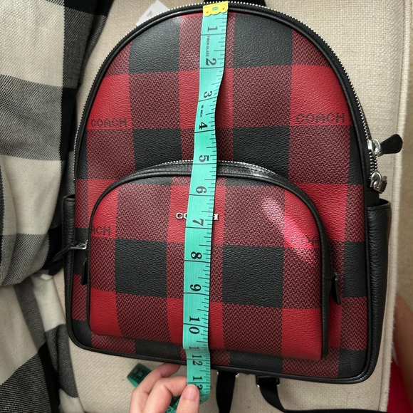 Red Buffalo Coach Mini Backpack Plaid NWT - Picture 11 of 11